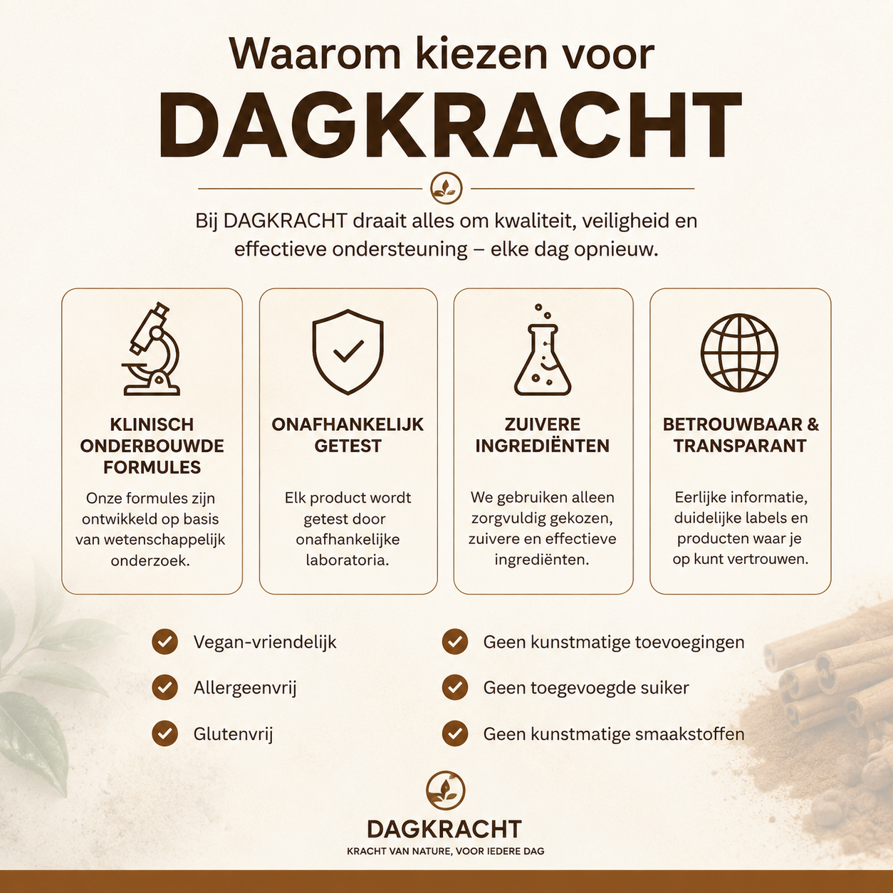 DAGKRACHT™ - Ceylon Kaneel Complex 7200mg gelijkwaardig met MCT olie
