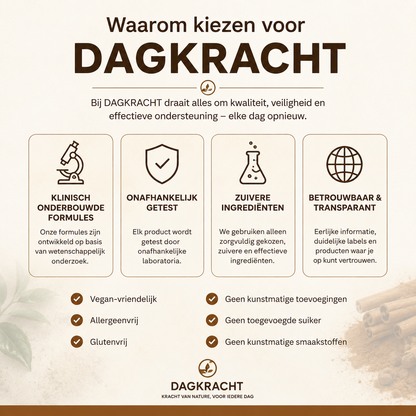DAGKRACHT™ - Ceylon Kaneel Complex 7200mg gelijkwaardig met MCT olie