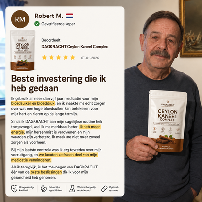 DAGKRACHT™ - Ceylon Kaneel Complex 7200mg gelijkwaardig met MCT olie